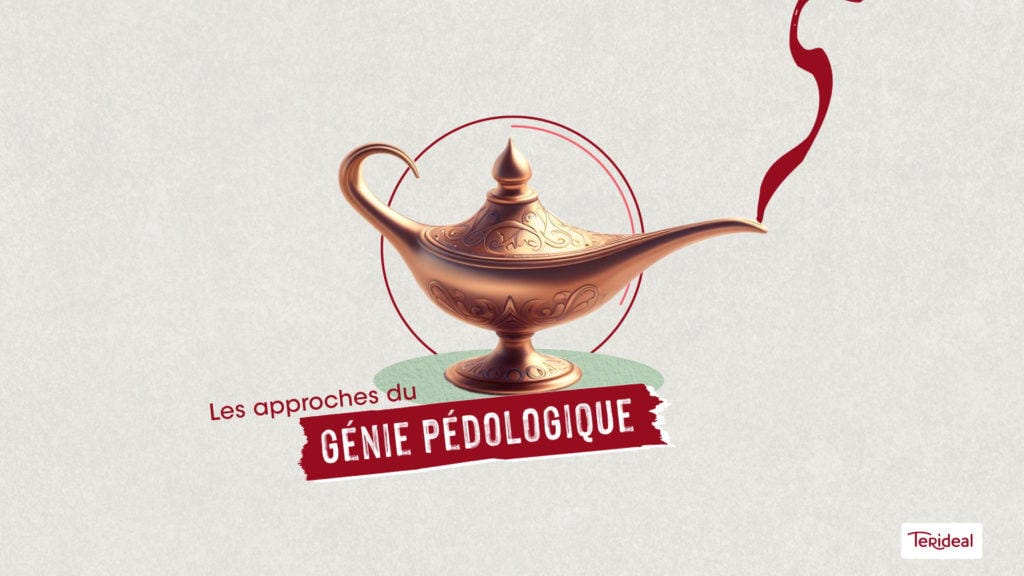Lampe magique, texte « Les approches du génie pédologique », film en motion design pour Terideal