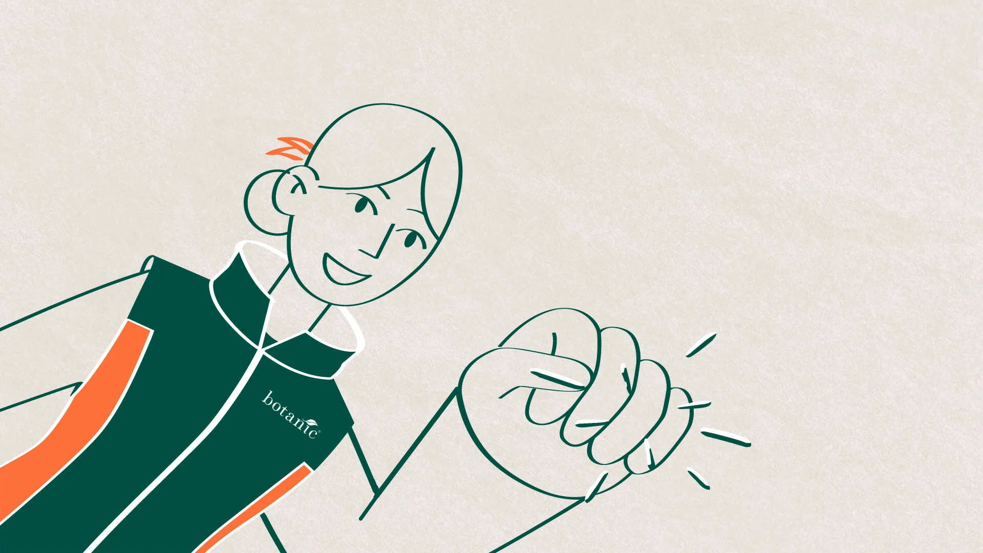 Personnage jardinier en animation 2D illustrant les solutions écologiques Botanic