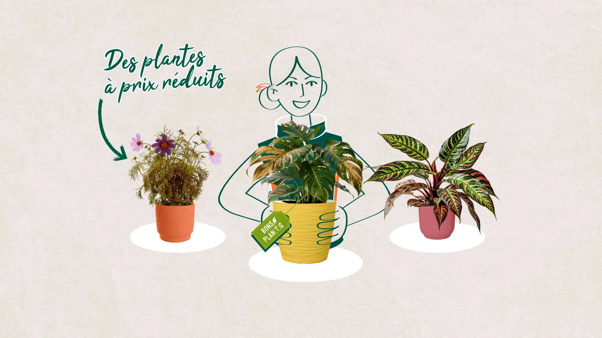 Illustration colorée en motion design pour la vidéo RSE de Botanic réalisée par l'agence Pioucube