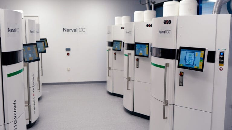 Parc d'imprimantes 3D dédiées à la fabrication des orthèses Narval CC