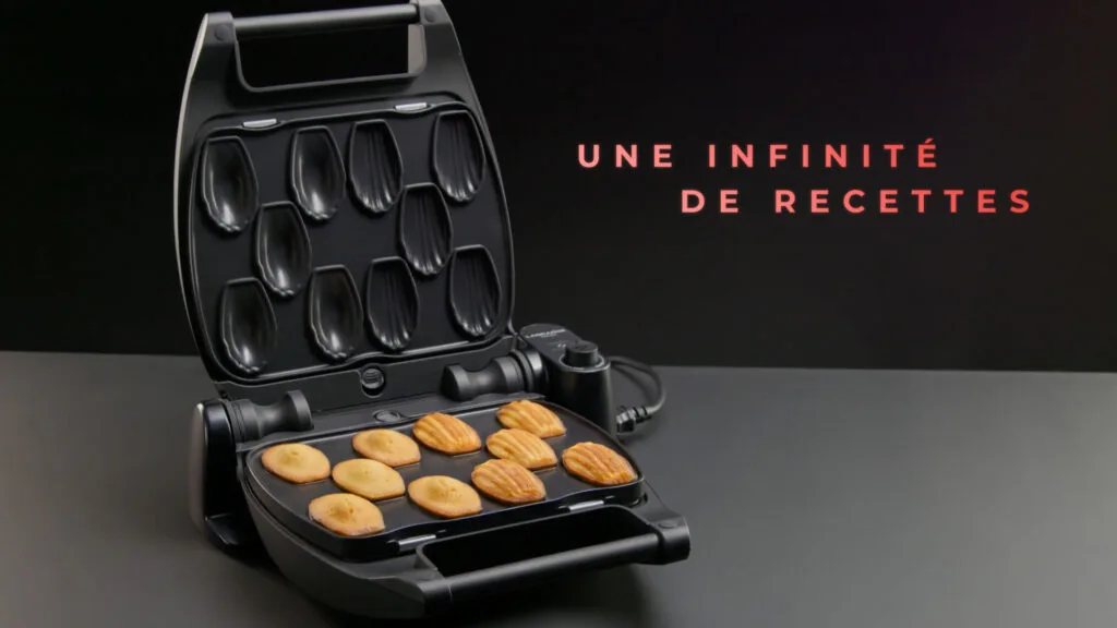 Plaques à madeleines du gaufrier Lagrange Premium Gaufres II et madeleines dorées